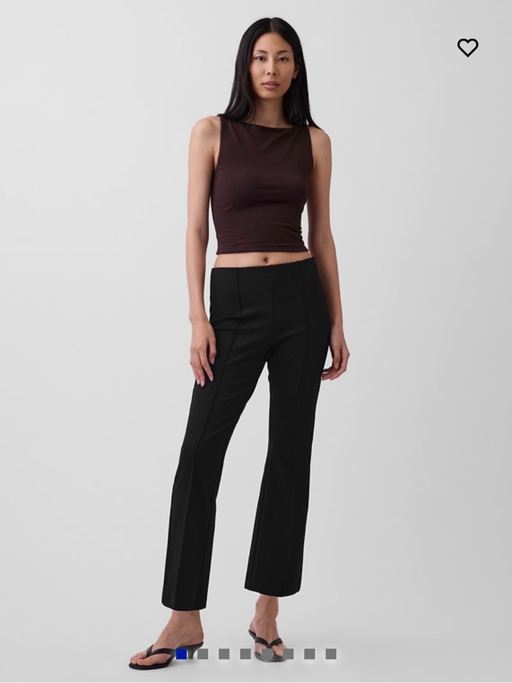 NWOT Gap high rise double knit crop kick pants 6p